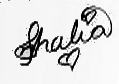 Thalia's autograph